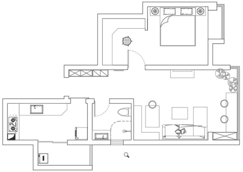 72平米现代简约风，粉色系单身小家温馨四溢