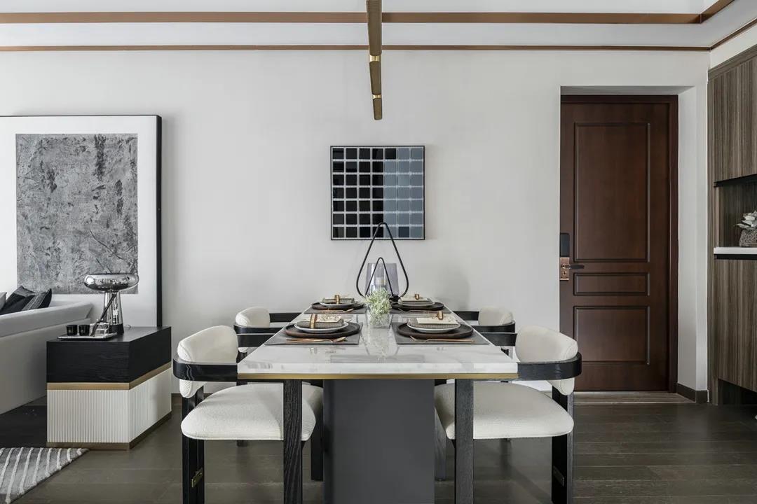 120㎡现代轻奢风格新房装修，细节体现美感！