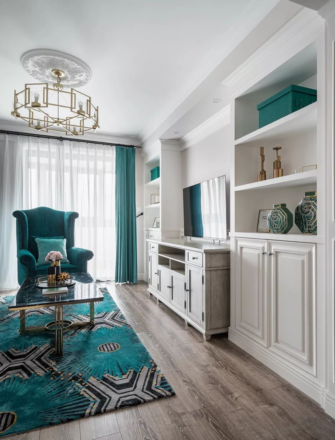 天城尚品-120㎡时尚轻奢美式风，尽显高贵典雅之气！