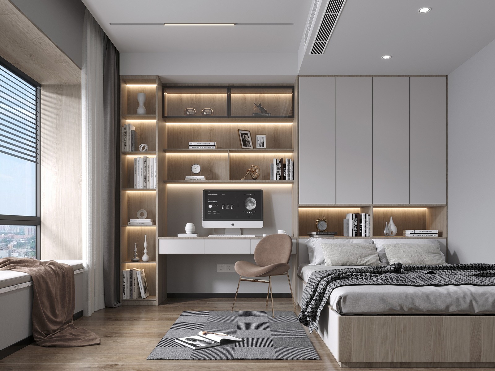 100平三房现代风格，营造明亮舒适的生活环境