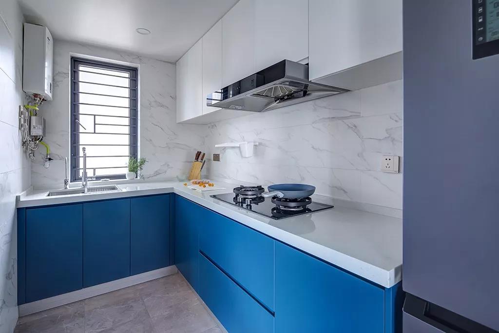 143㎡法式轻奢风格新房装修，粉+灰蓝低调奢华！