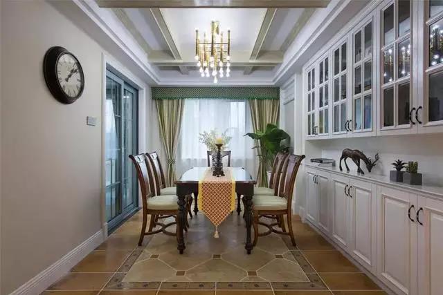 140平美式四居室家装案例，端庄优雅，复古大气！